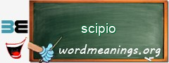 WordMeaning blackboard for scipio